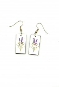 Lavender Flower Earrings